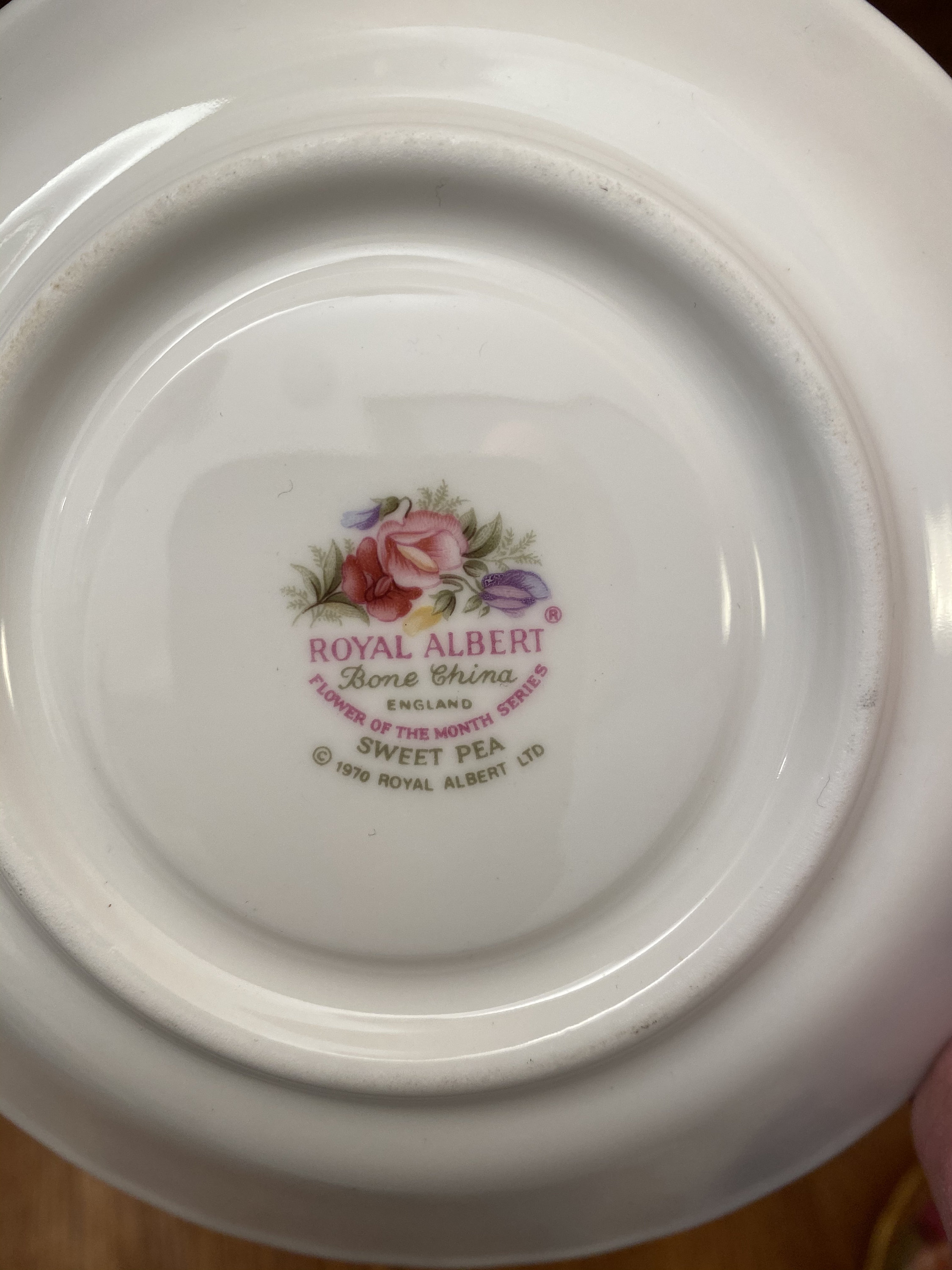 Royal Albert Flower of the Month Series, April Teacup and Saucer 