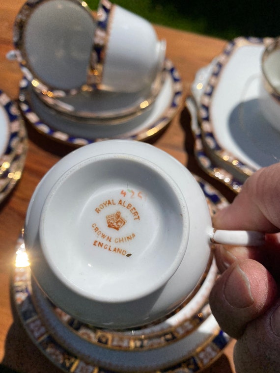 ロイヤルアルバート クラウンチャイナ 伊万里 4251 デザートセット 28