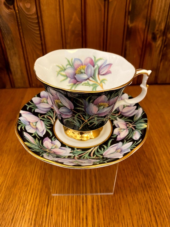 Royal Albert Provincial Flowers Prairie Crocus Teacup and Saucer 