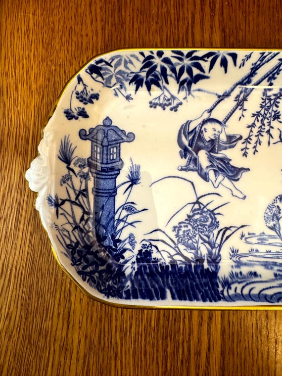 ヴィンテージ ロイヤルクラウンダービー レアサンドイッチプレート