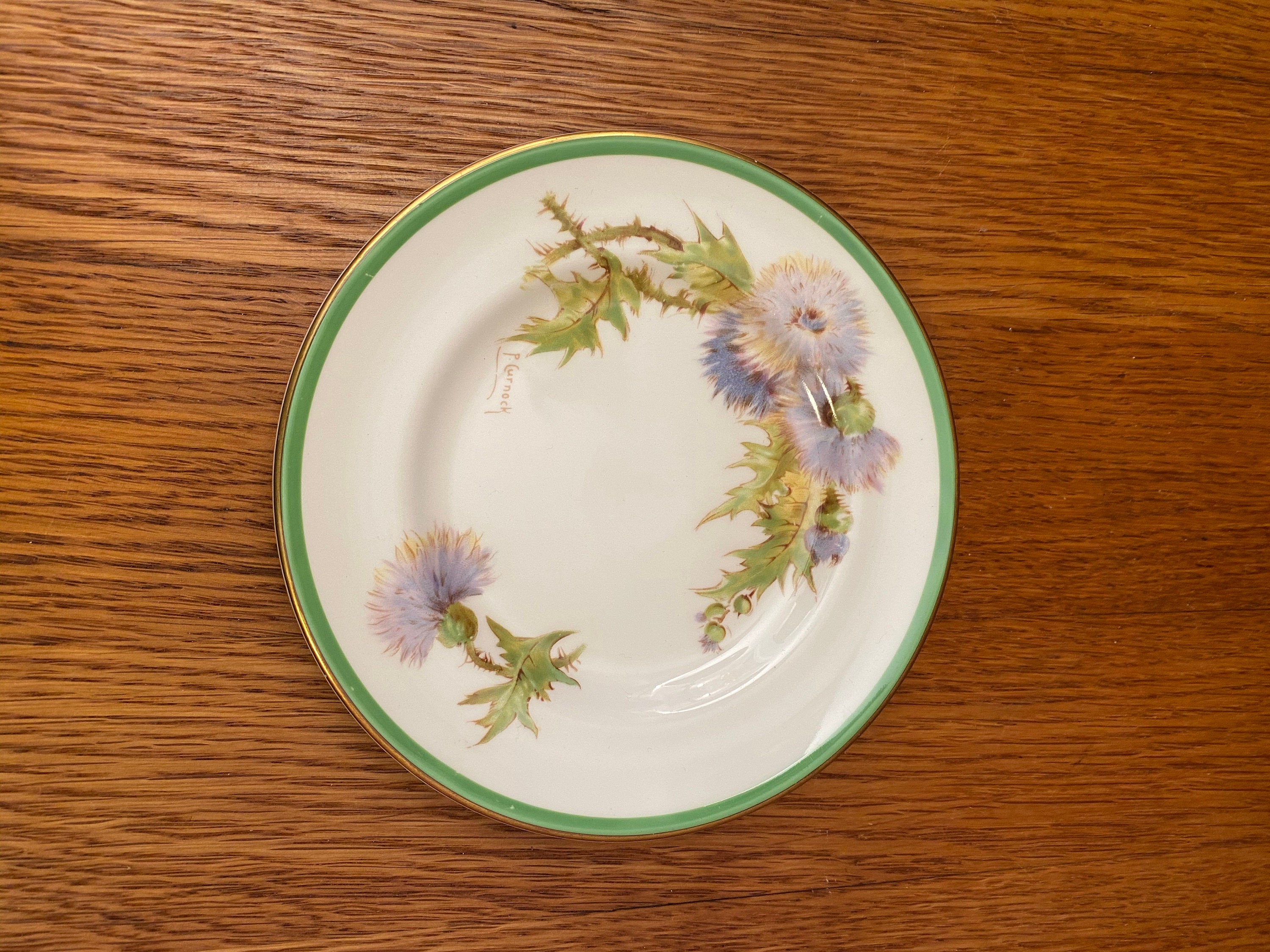 Royal Doulton Glamis Thistle Dinnerware - Signed Curnock, H 4601