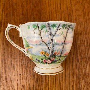 Royal Albert Silver Birch Tennis Set with Teacup, Snack Plate image 5
