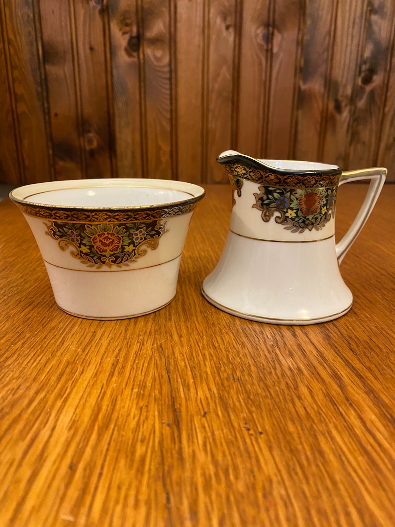 Noritake Made in Japan Tea Set for 4 With Cream and Sugar Etsy