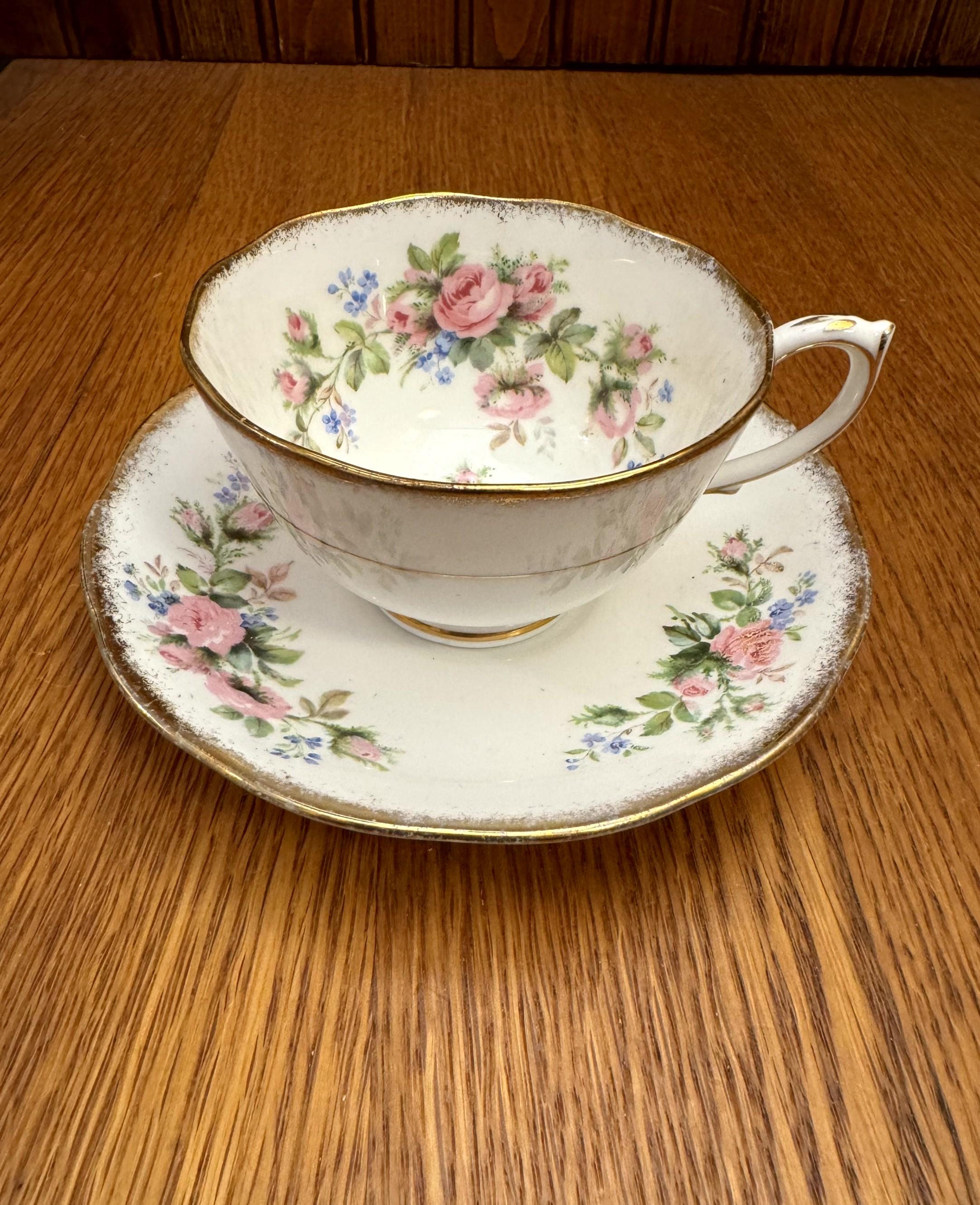 Roslyn Moss Rose China - Etsy