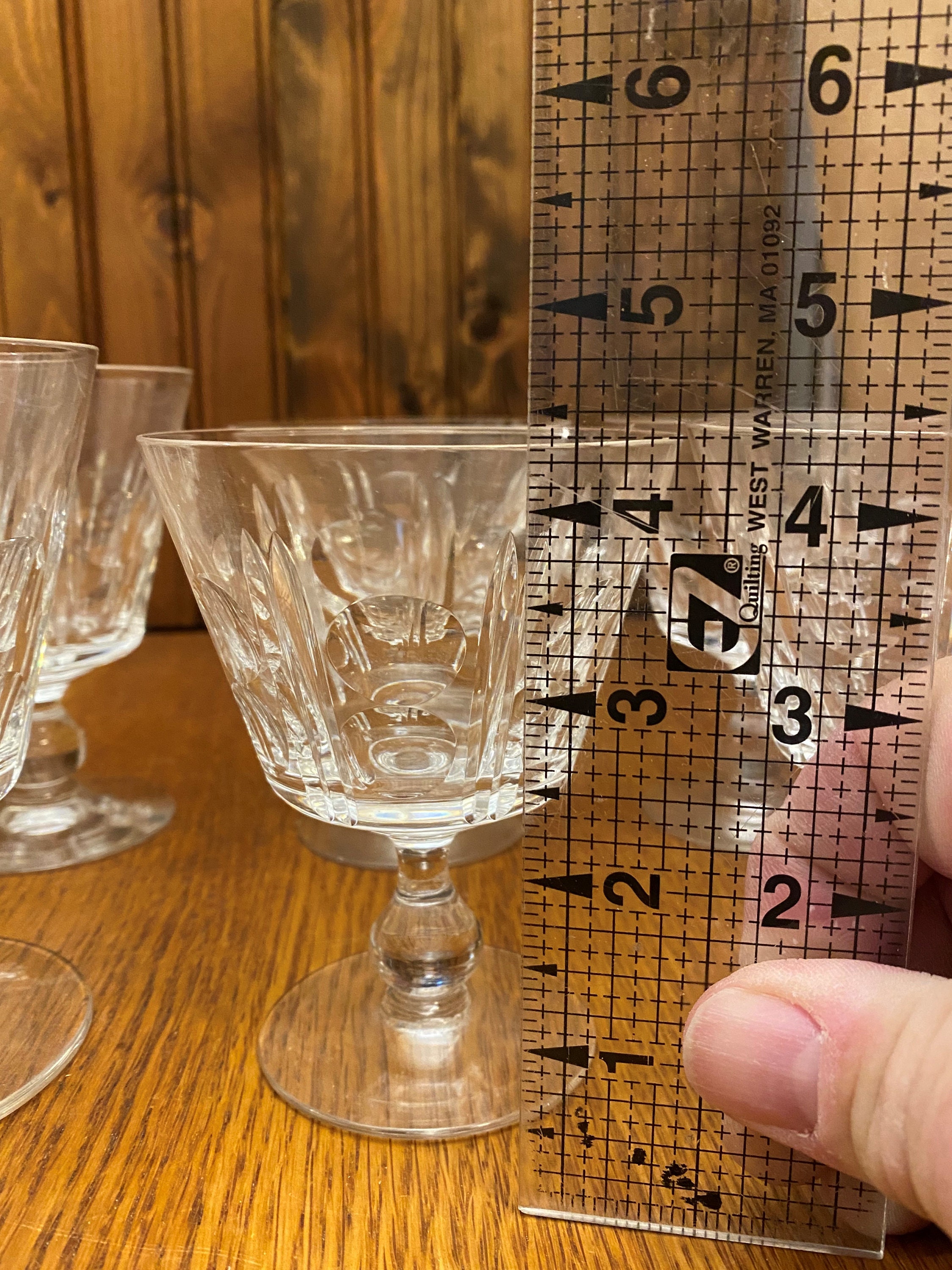 スチュアートクリスタル、イギリス、ワイングラス8個セット、2サイズ各