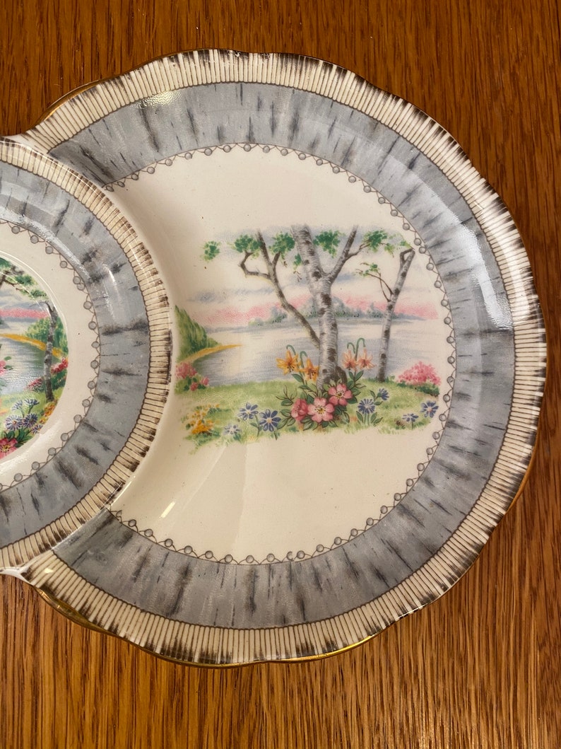 Royal Albert Silver Birch Tennis Set with Teacup, Snack Plate image 8