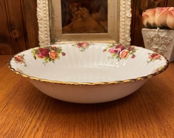 9" Round Vegetable Bowl by Royal Albert Old Country Roses