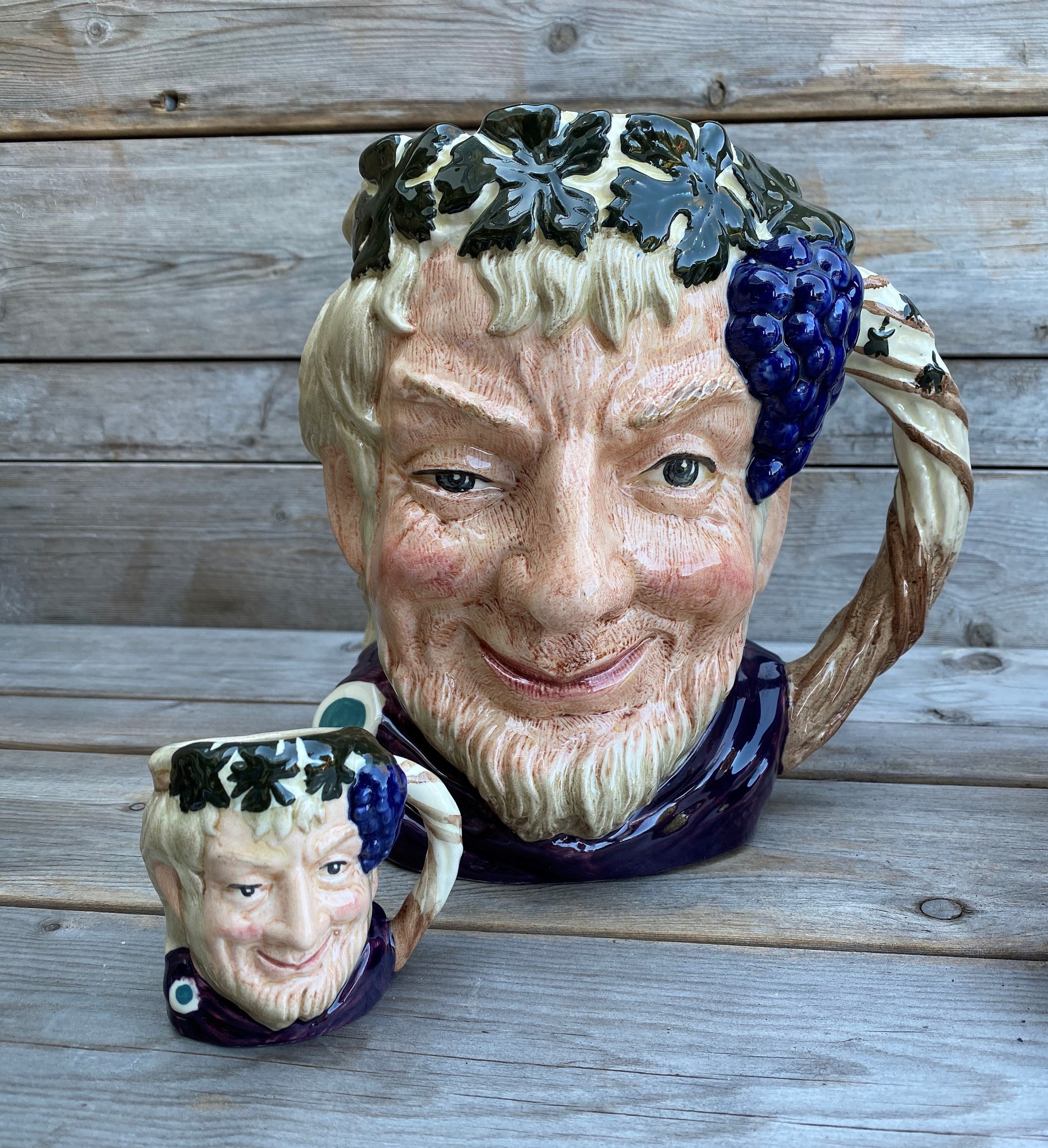 ロイヤルドルトン トビージャグ Bacchus ロイヤルドルトン ラージ バッカス トビー ジャグ - Etsy 日本