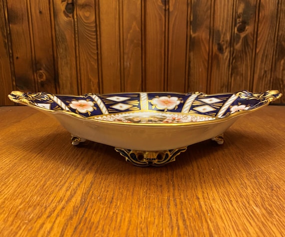 Rare, Royal Crown Derby, Traditional Imari, Lozenge Shape, Acorn