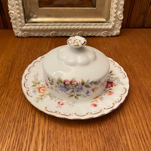 Royal Albert Jubilee Rose Cover for Covered Butter Dish