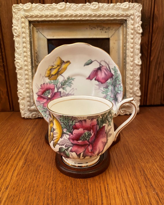 Royal Albert Flower of the Month Series Number 8 Poppy Cup and