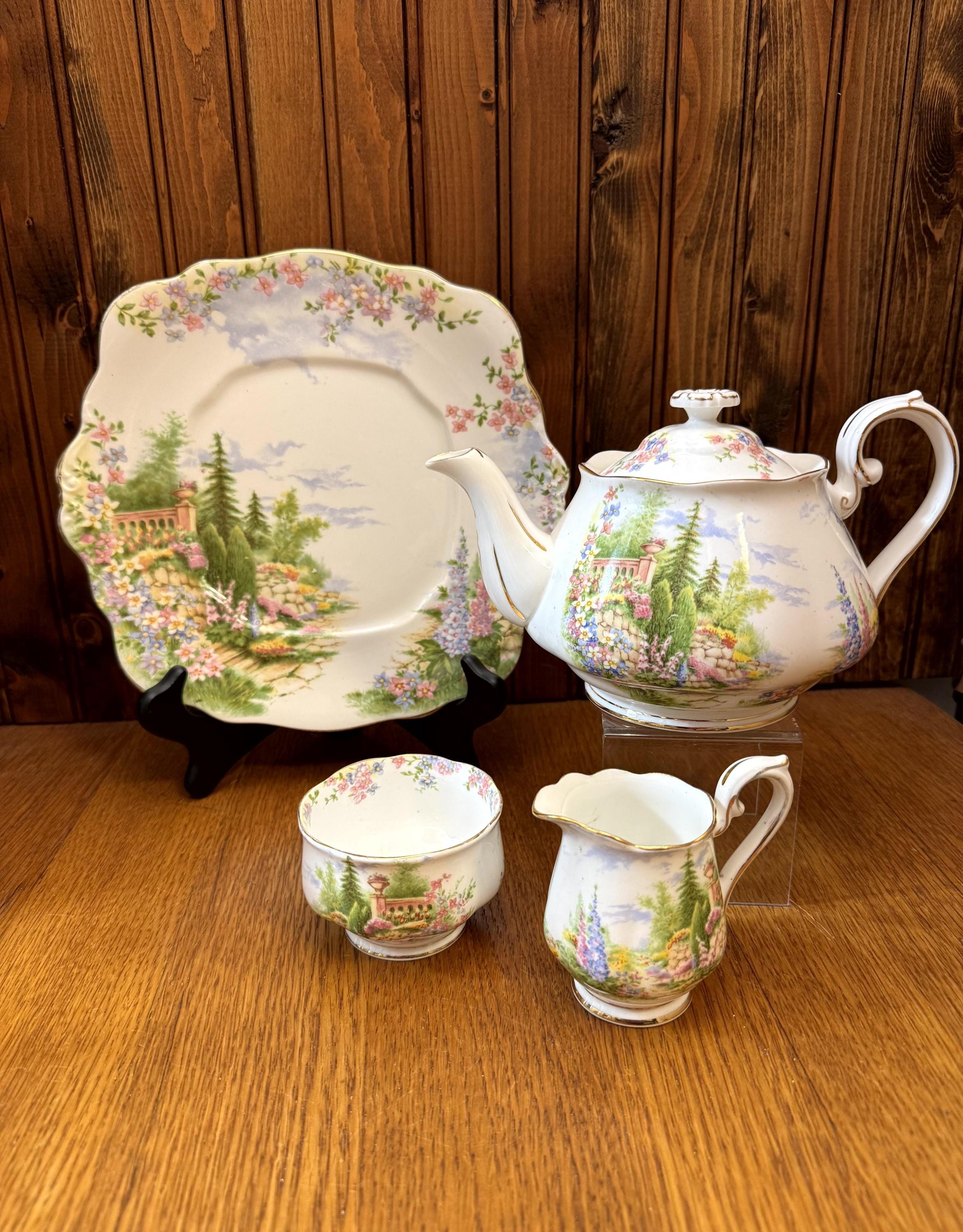 Royal Albert Kentish Rockery Tea Set With the Rare Small Teapot - Etsy