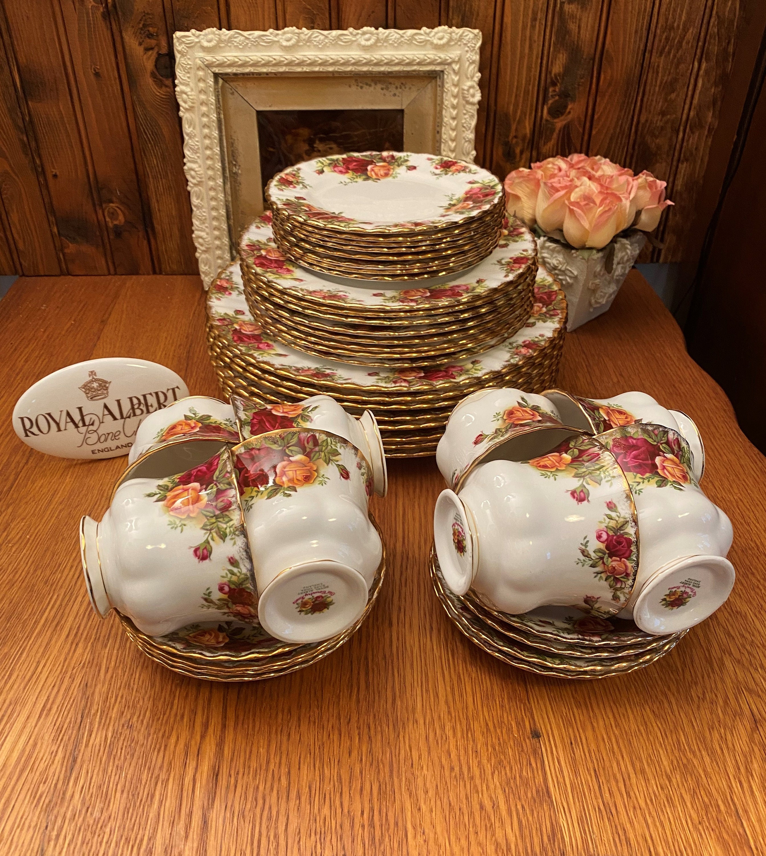 Royal Albert Serveware, Old Country Roses 9 Piece Mini Tea Set