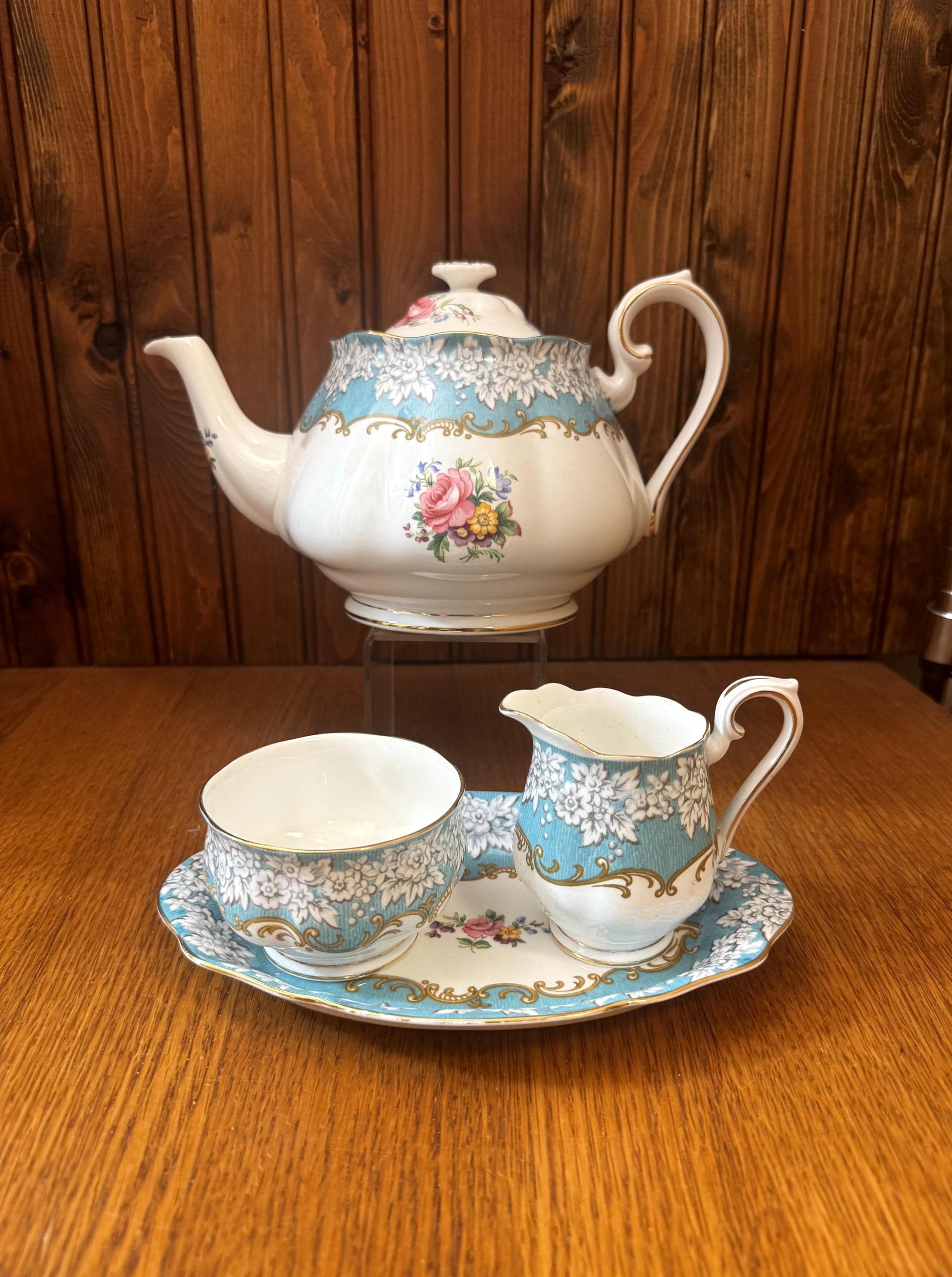 Royal Albert Enchantment Large Teapot With Mini Cream, Sugar and