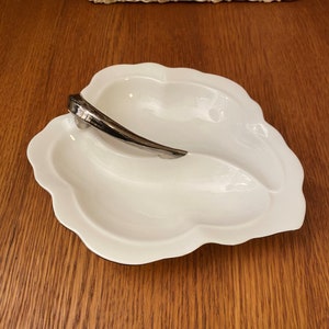 Royal Albert Chantilly, 2 Part Relish Dish, Leaf Shape Dish