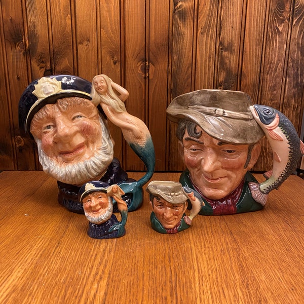 Royal Doulton Old Salt or The Poacher Toby Jug, Your Choice of Character and Size