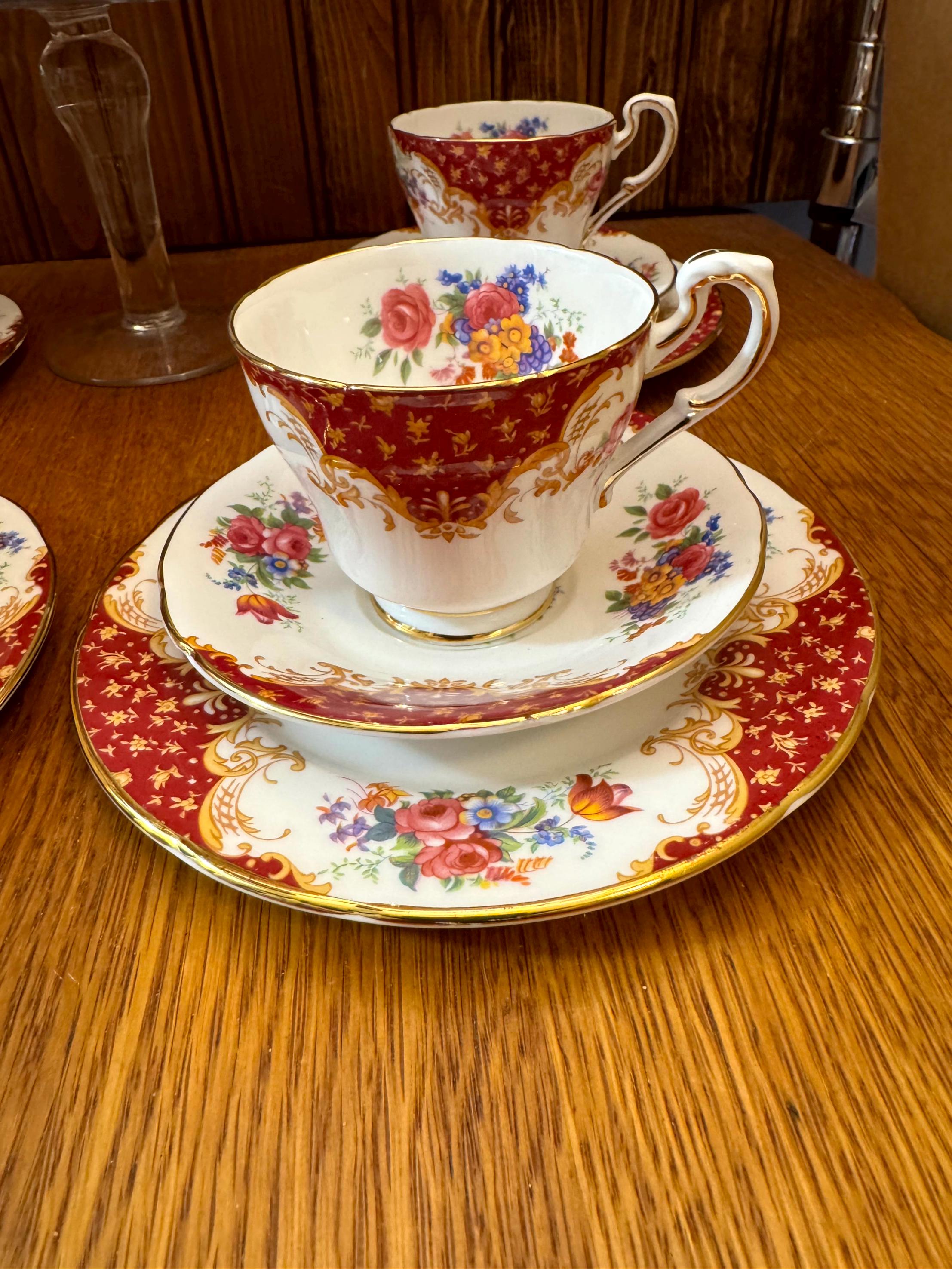 14 Piece Paragon Fine Bone China, Rockingham Tea Set for 4 - Etsy