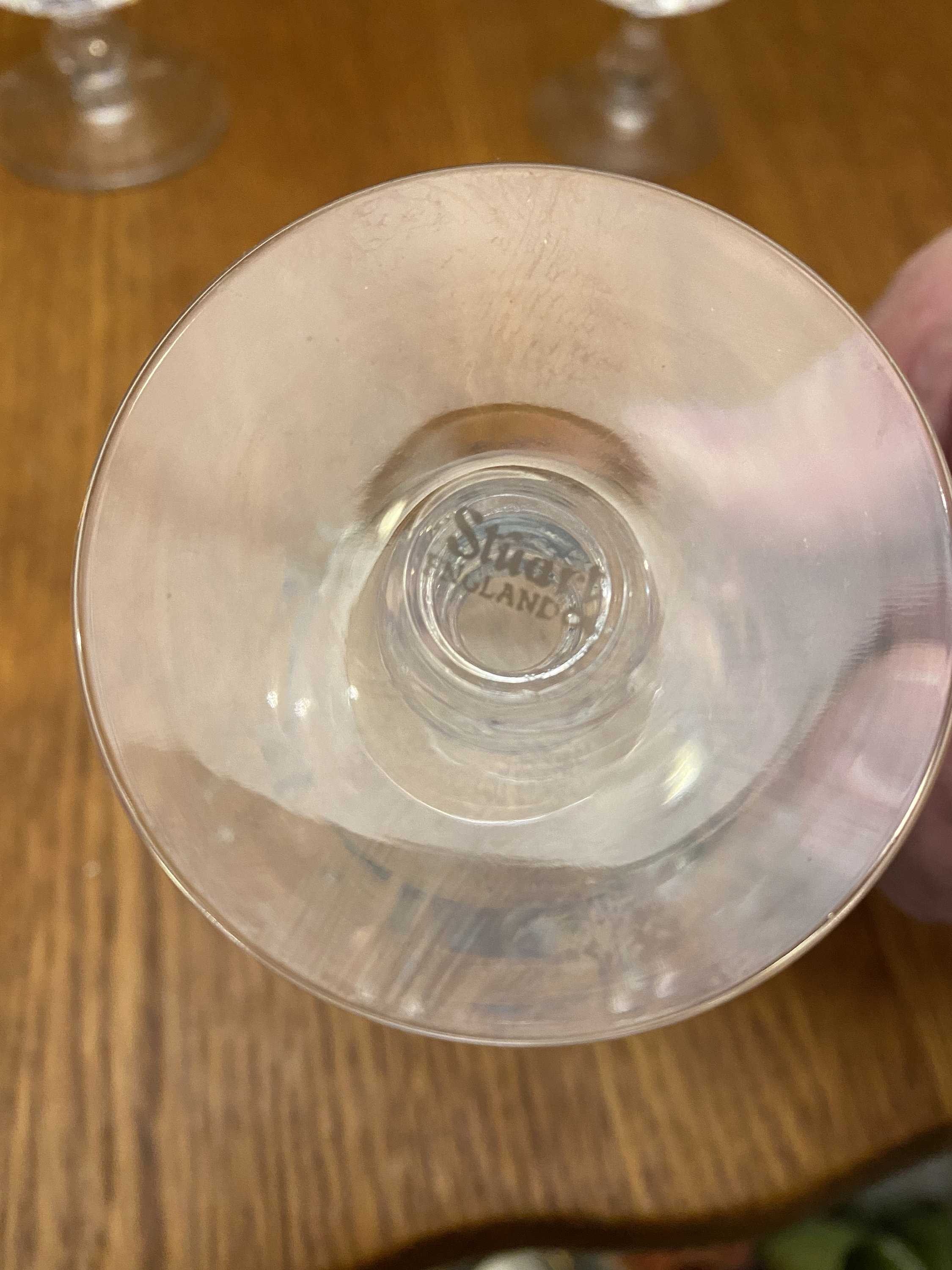 スチュアートクリスタル、イギリス、ワイングラス8個セット、2