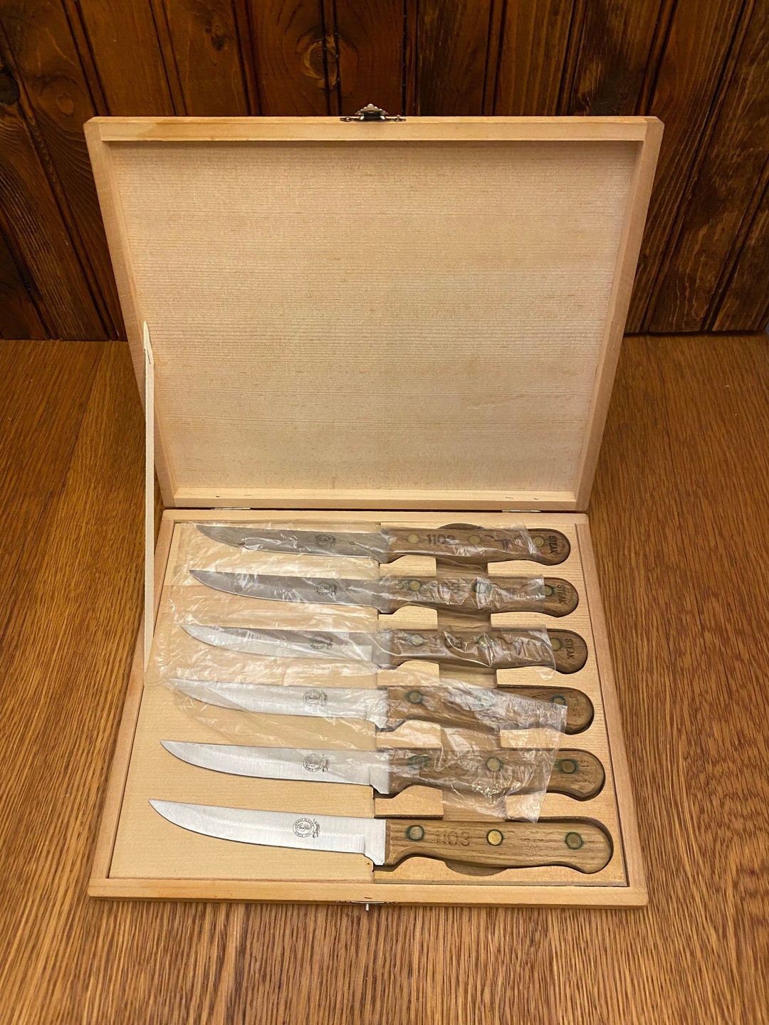 Vintage Carvel Hall Steak Knife Set in the Original Box Made Etsy