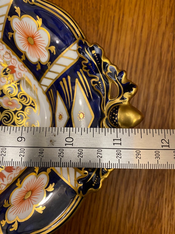 Rare, Royal Crown Derby, Traditional Imari, Lozenge Shape, Acorn