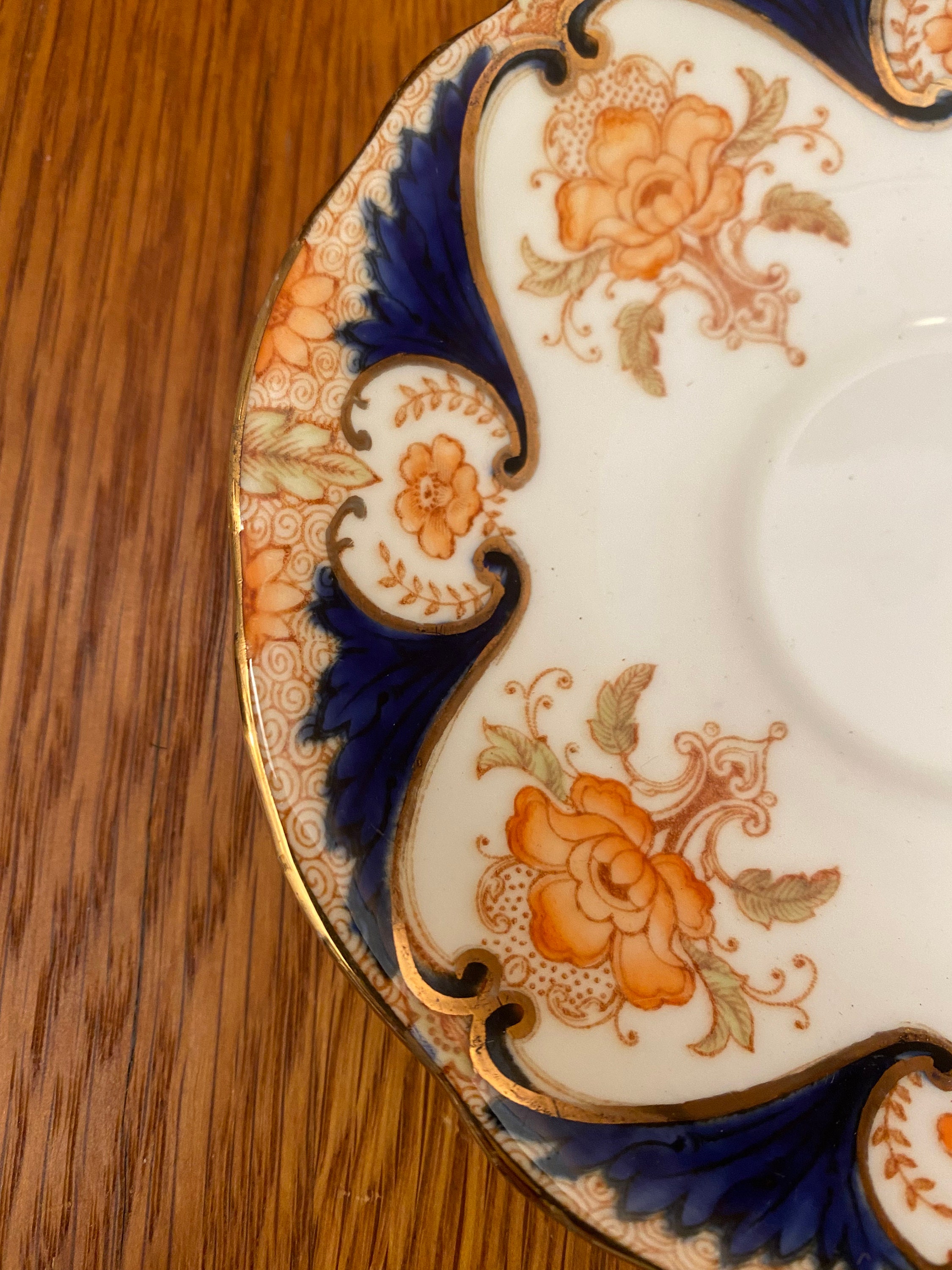 22 【磁器】AYNSLEY Aynsley Fine Bone China Imari Style Teacup and Saucer B 1591