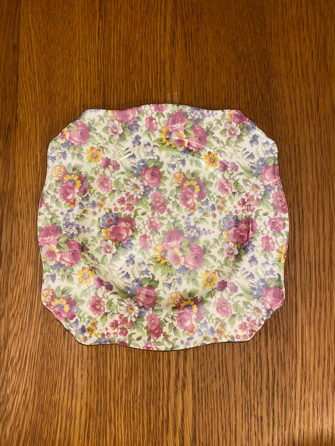 ROYAL Winton Grimwades Summertime Chintz Salad Plate Etsy