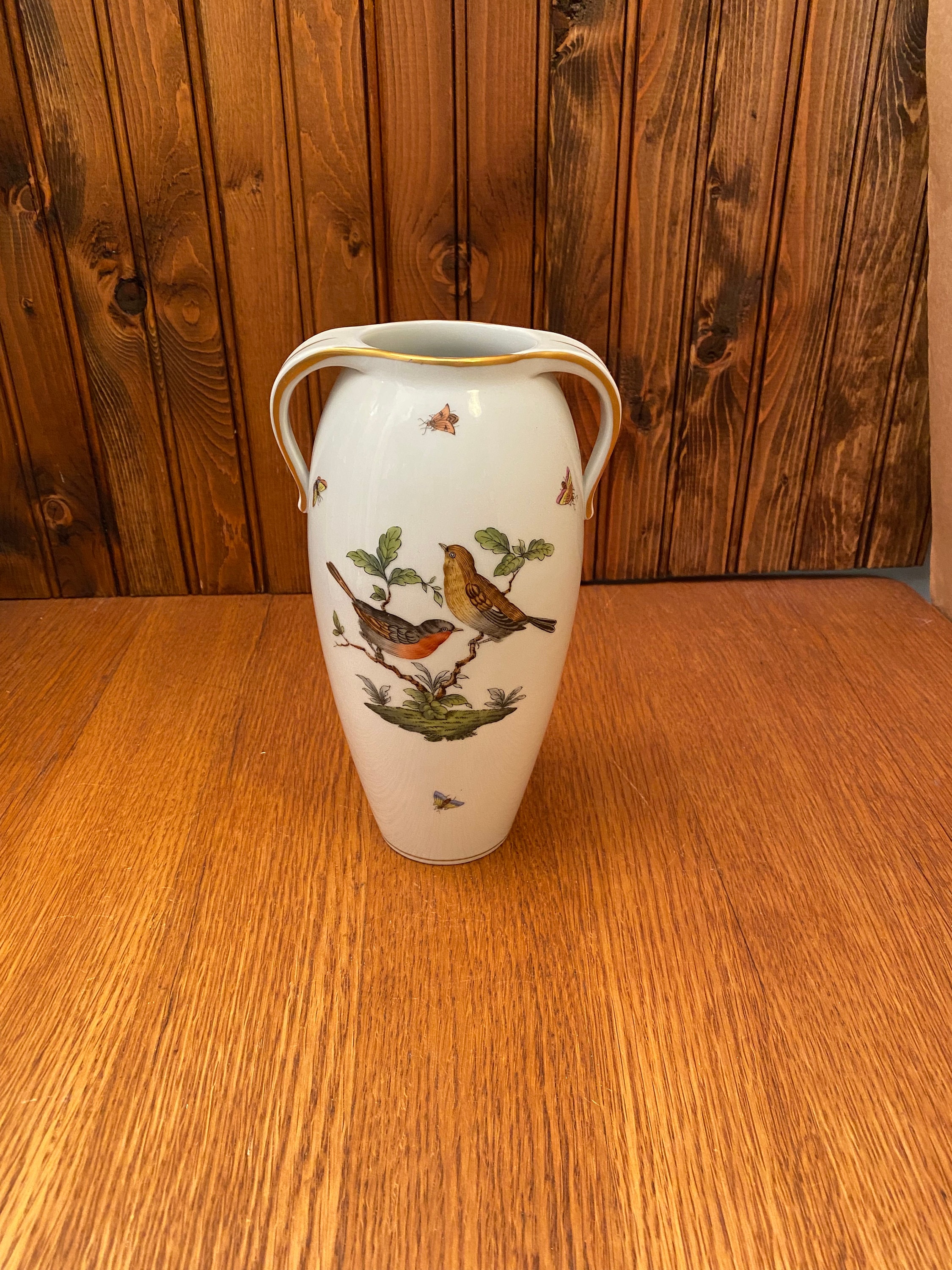 Vintage Hungarian Porcelain Herend Rothschild Bird Insects