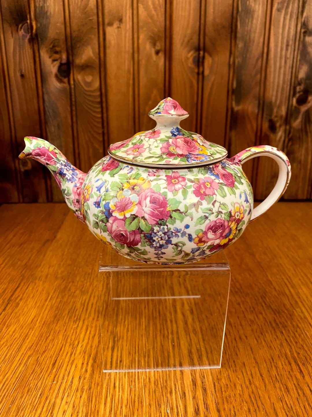 ROYAL Winton Summertime Chintz Individual Teapot With Lid, Mini Chintz