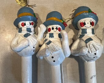 Vintage snowman ornaments Designs by Sondra