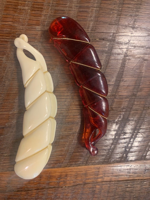 vintage hair combs barrettes Gem