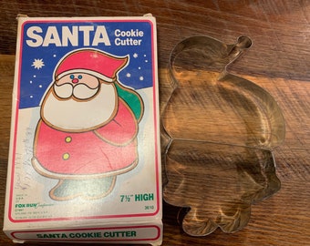 Vintage Fox Run Large Santa cookie cutter Christmas cookies baking