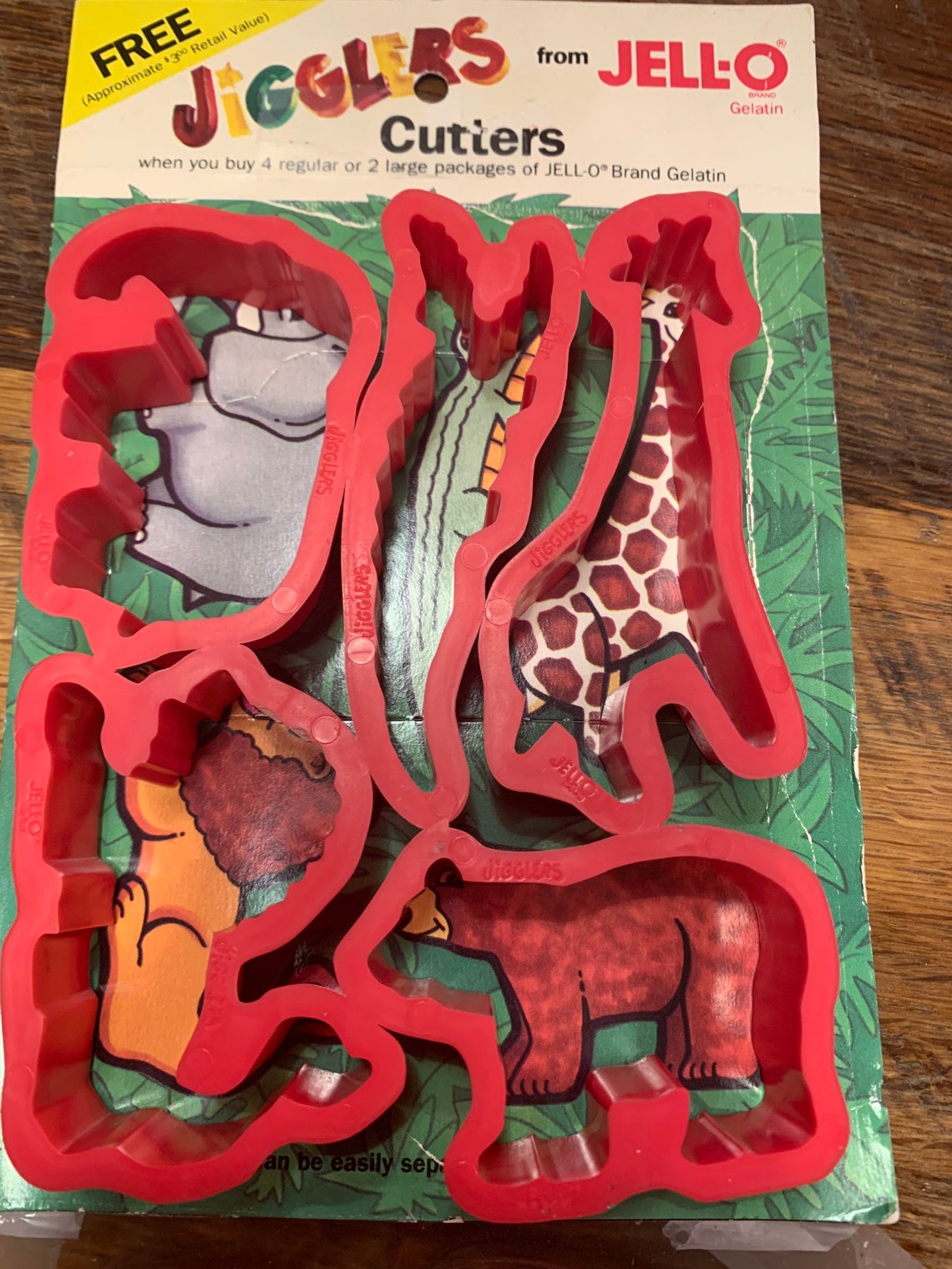 Vintage Safari Animal Jello Jigglers Cutters Retro Zoo Party Etsy