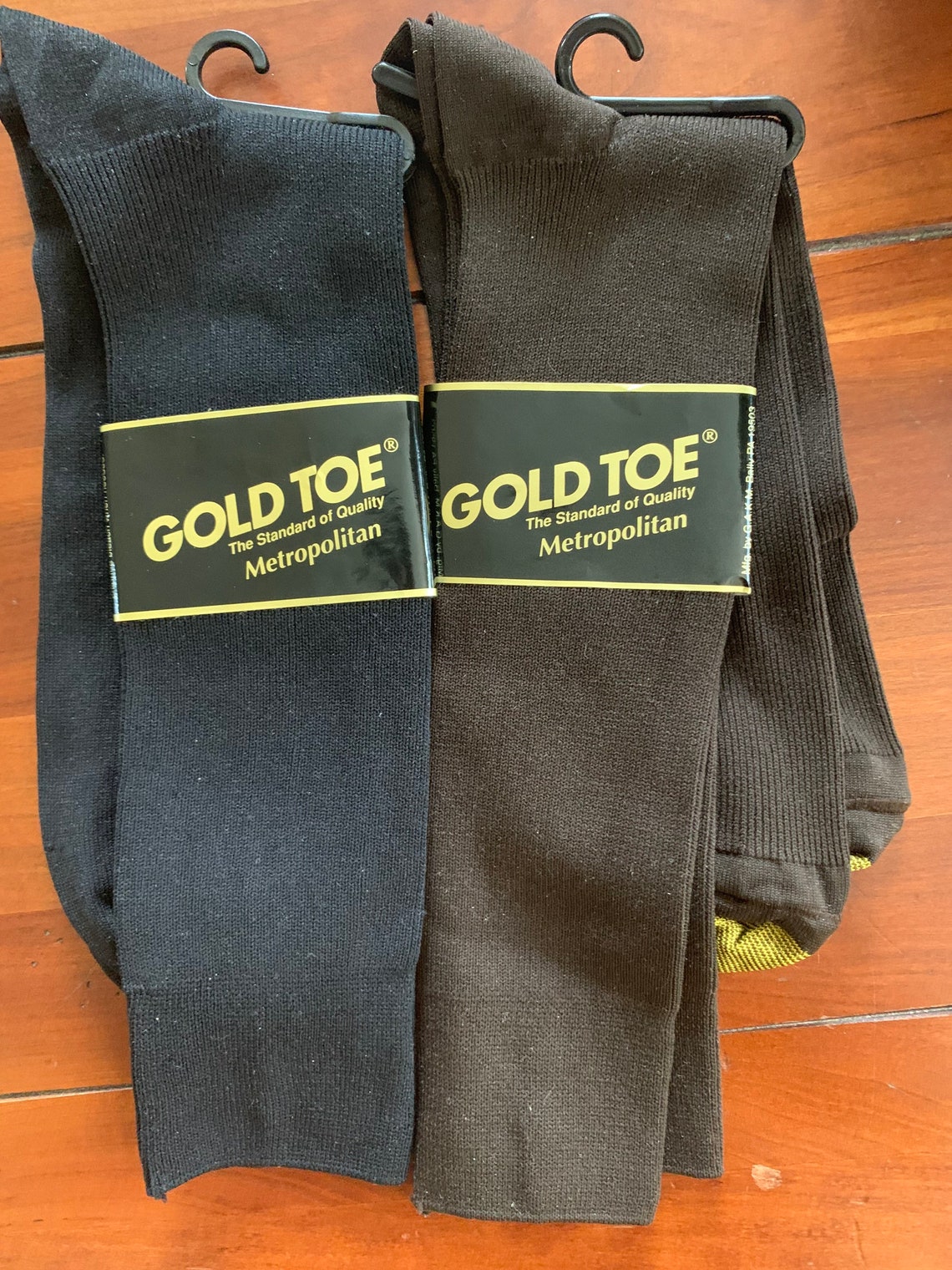 New old stock vintage Gold Toe Metropolitan dress socks brown | Etsy