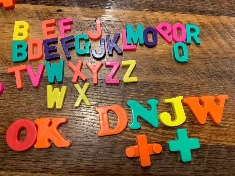 Vintage letters numbers signs Etsy