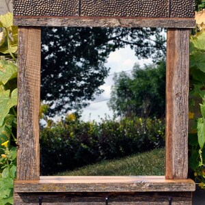 Rustic Country Western Decor Wall Mirror Antique Tin Ceiling - Etsy