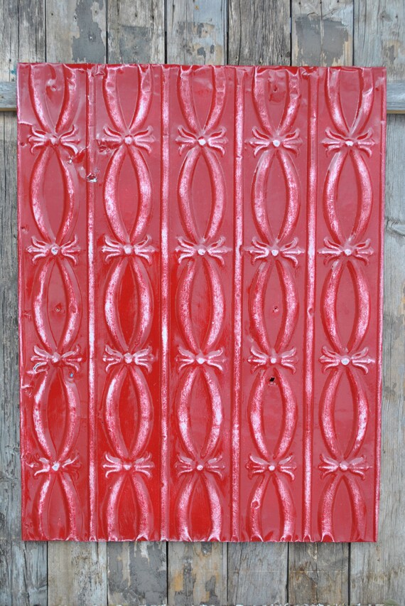 Antique Tin Ceiling Tile Magnetic Bulletin Board Rustic Farmhouse Decor M1801