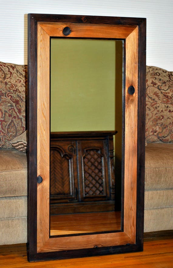 Wall Mirror Barn Wood Large Full Length Rustic Western Decor Living Room Salvaged Reclaimed Fr1372