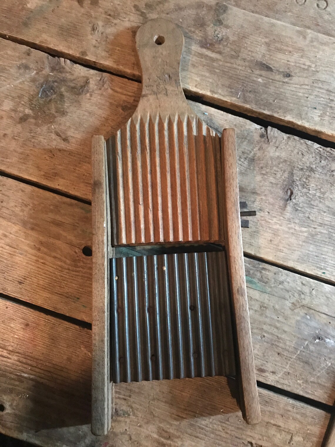 Vintage Wooden Potato/Vegetable Crinkle Cutter/Slicer and Etsy
