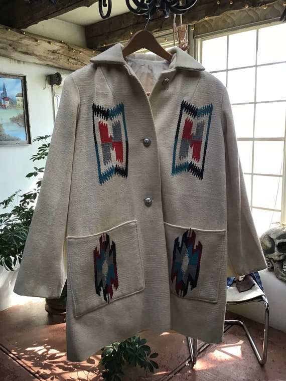 Fantastic Vintage Chimayo Southwest Wool Jacket wi
