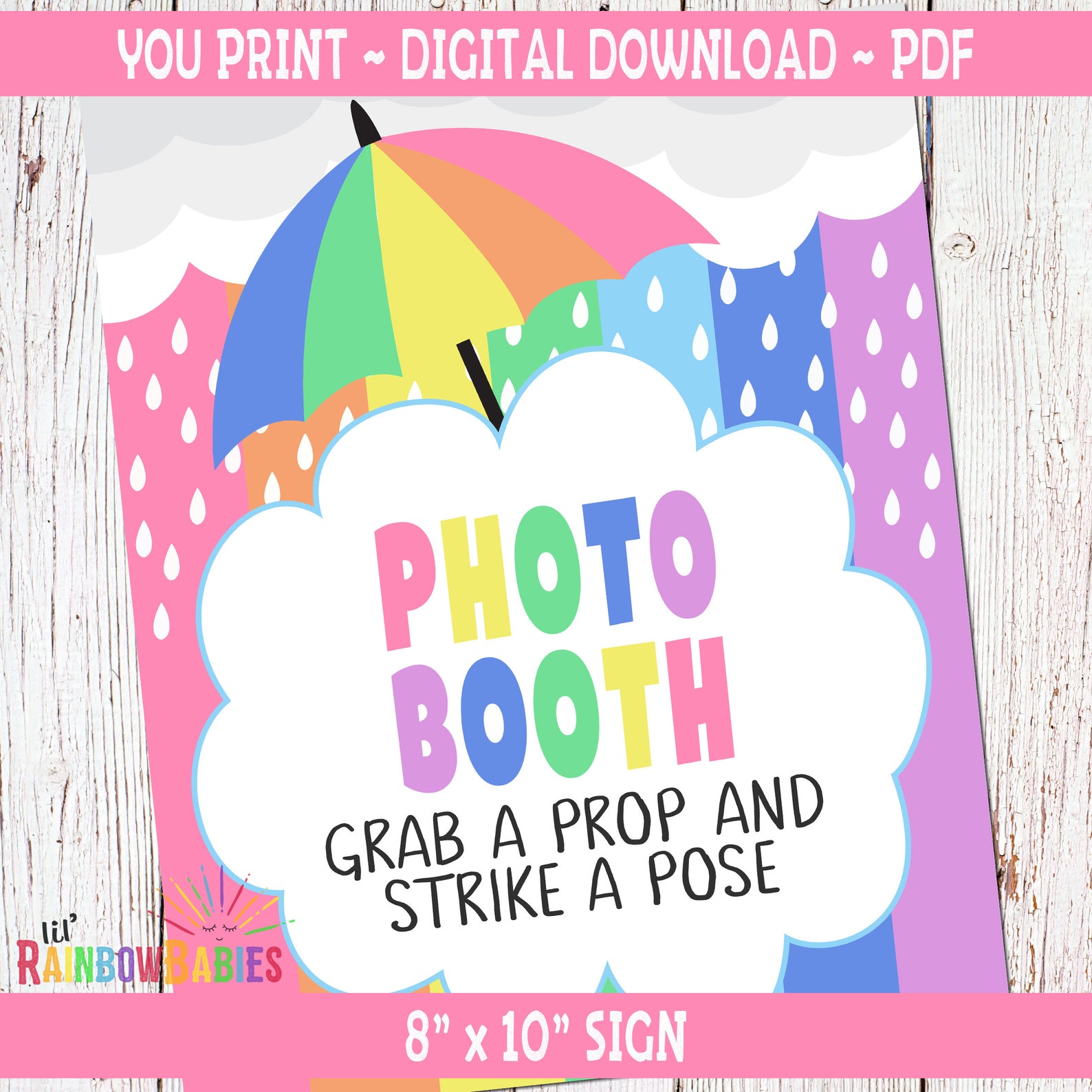 PRINTABLE Grab A Prop and Strike A Pose Sign Photo Booth - Etsy