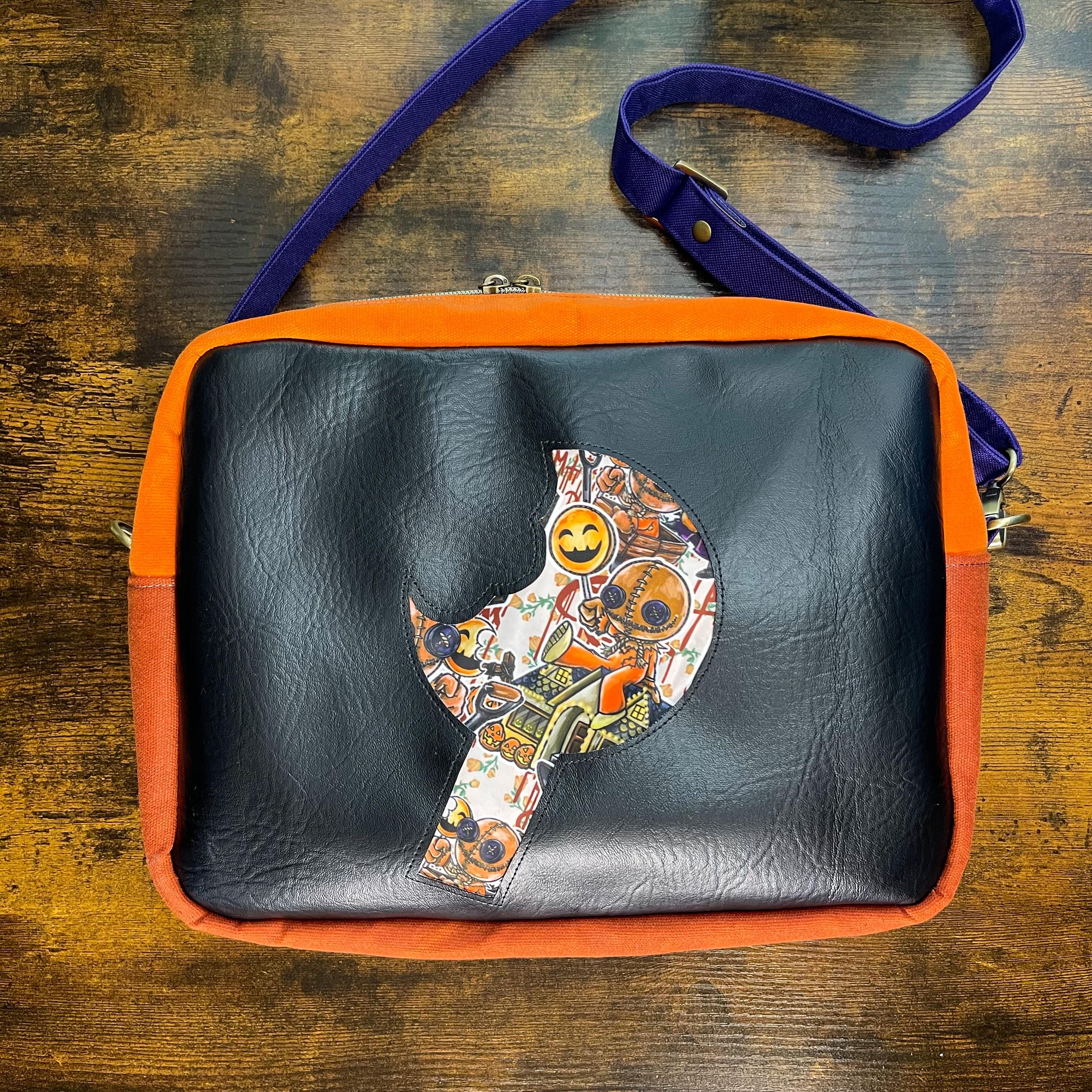 Everyday Bag, Camera Crossbody Bag, Shoulder Bag, Spooky Purse, Waterproof Bag, Handmade Bag, Sack Boy, Halloween Horror, Spooky