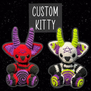 Crochet Cat, Jumbo Plushie, Kitty Plush, Cat Plushie, Spooky Cat, Creepy Cute, Crochet Plush, Amigurumi