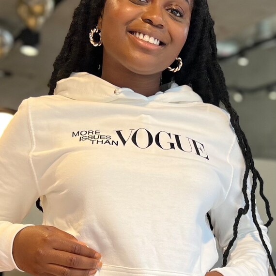 Buy More Issues Than VOGUE Hoodie With Flock Cotton Sweater