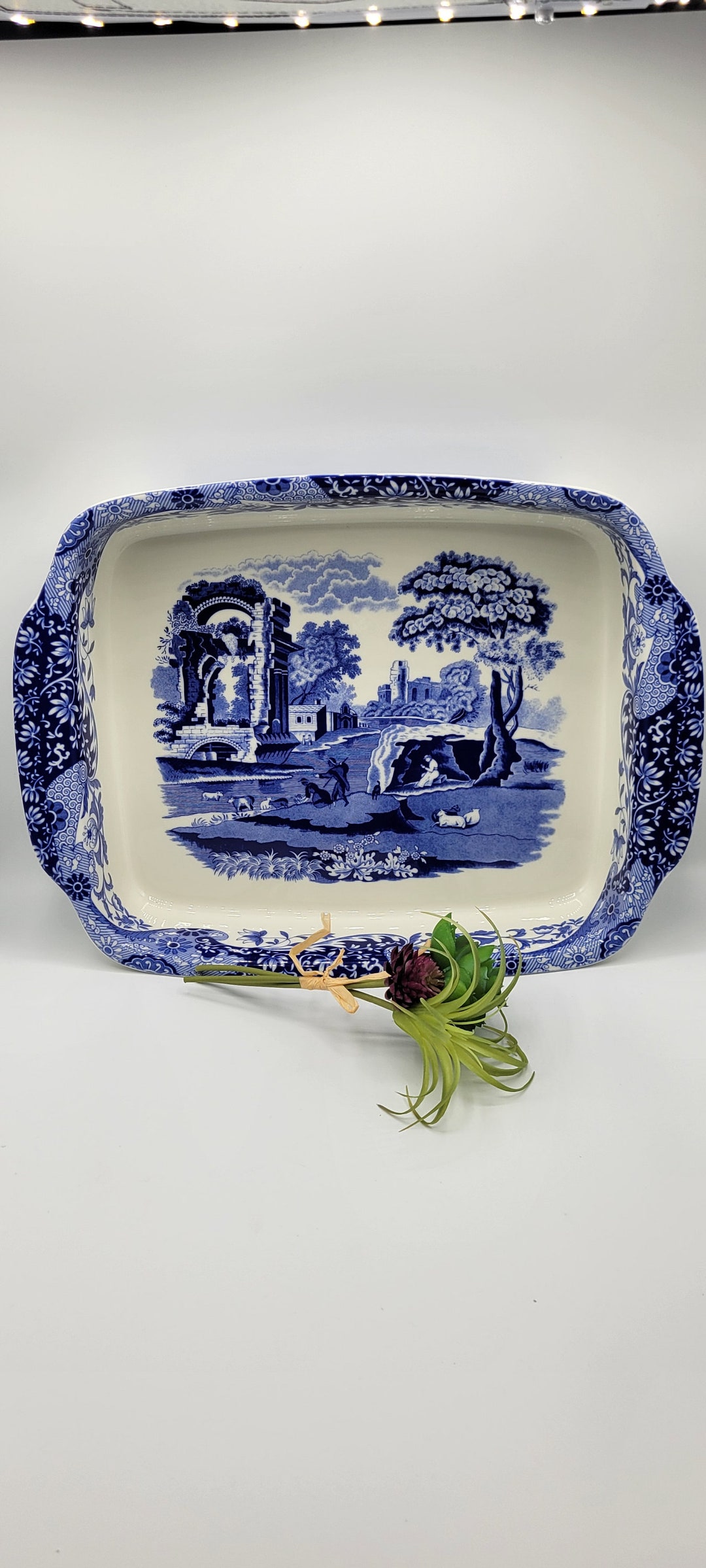 Spode Blue Italian Lasagna Dish Etsy