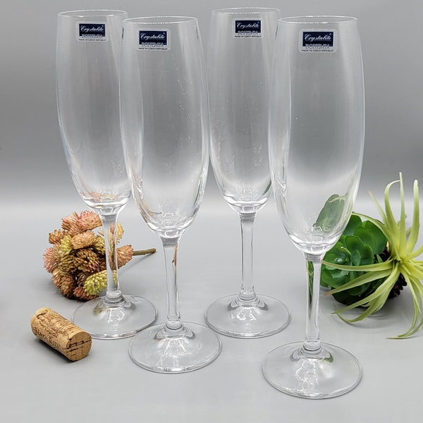 Bohemia Crystal Champagne Flutes Etsy
