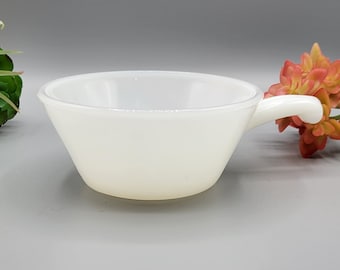 Fire king chili bowl milk glass