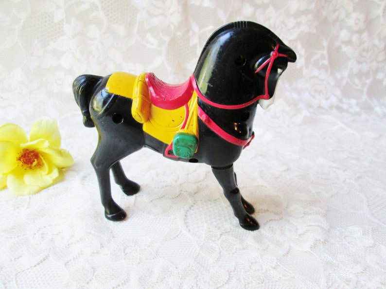Small Horse Wind up Toy Miniature 5 Jumping Bouncing Etsy