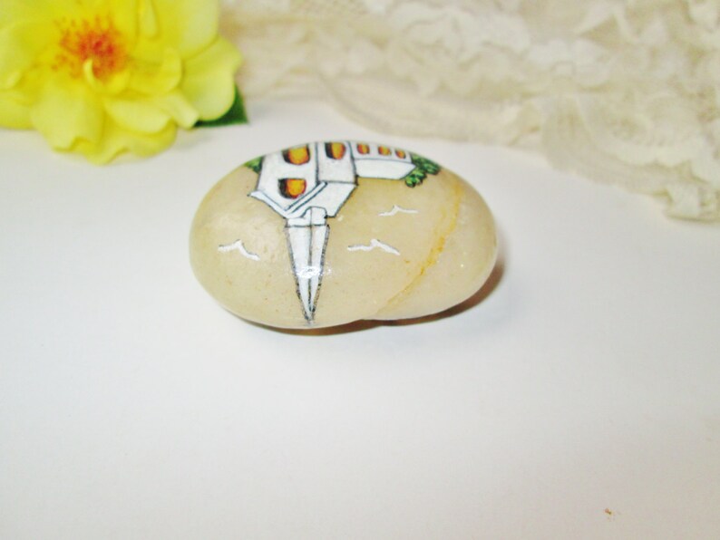 Hand Painted Rock Stone 2 Side Painted Church & Scripture Rock - Etsy