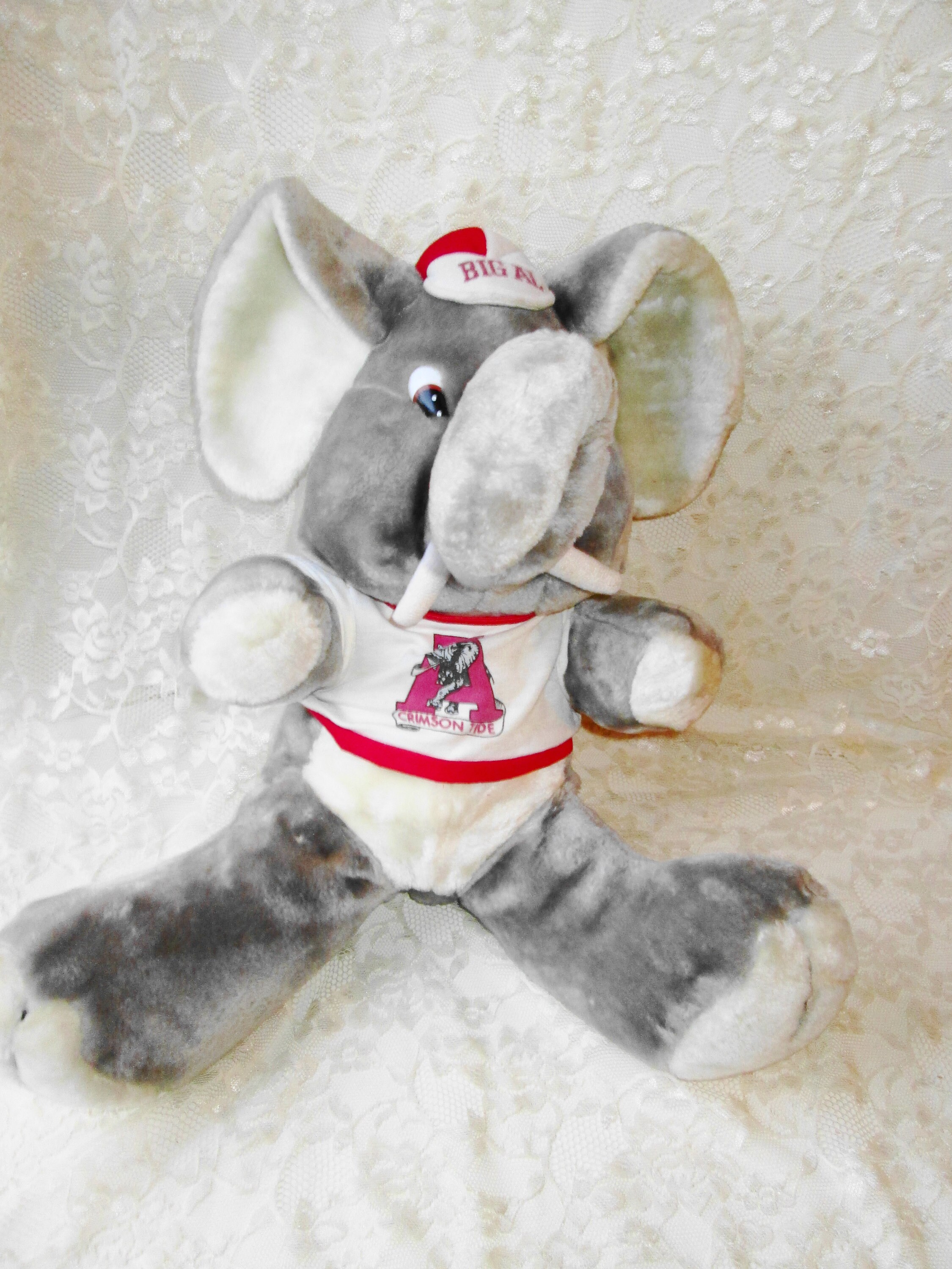 Plush Big Al Elephant Mascot Roll Tide Alabama Football Etsy