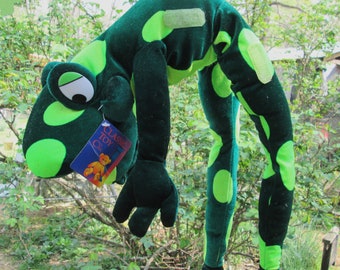 Large Plush Frog Knee Hugger Hanging 30" Long Posable Frog Toy Classic Toy Co